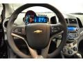 2012 Chevrolet Sonic Jet Black/Dark Titanium Interior Steering Wheel Photo