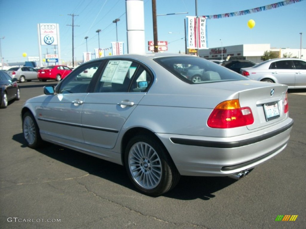 2001 3 Series 330xi Sedan - Titanium Silver Metallic / Grey photo #4