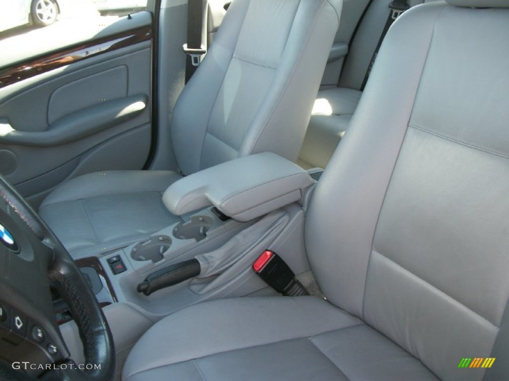 2001 3 Series 330xi Sedan - Titanium Silver Metallic / Grey photo #8