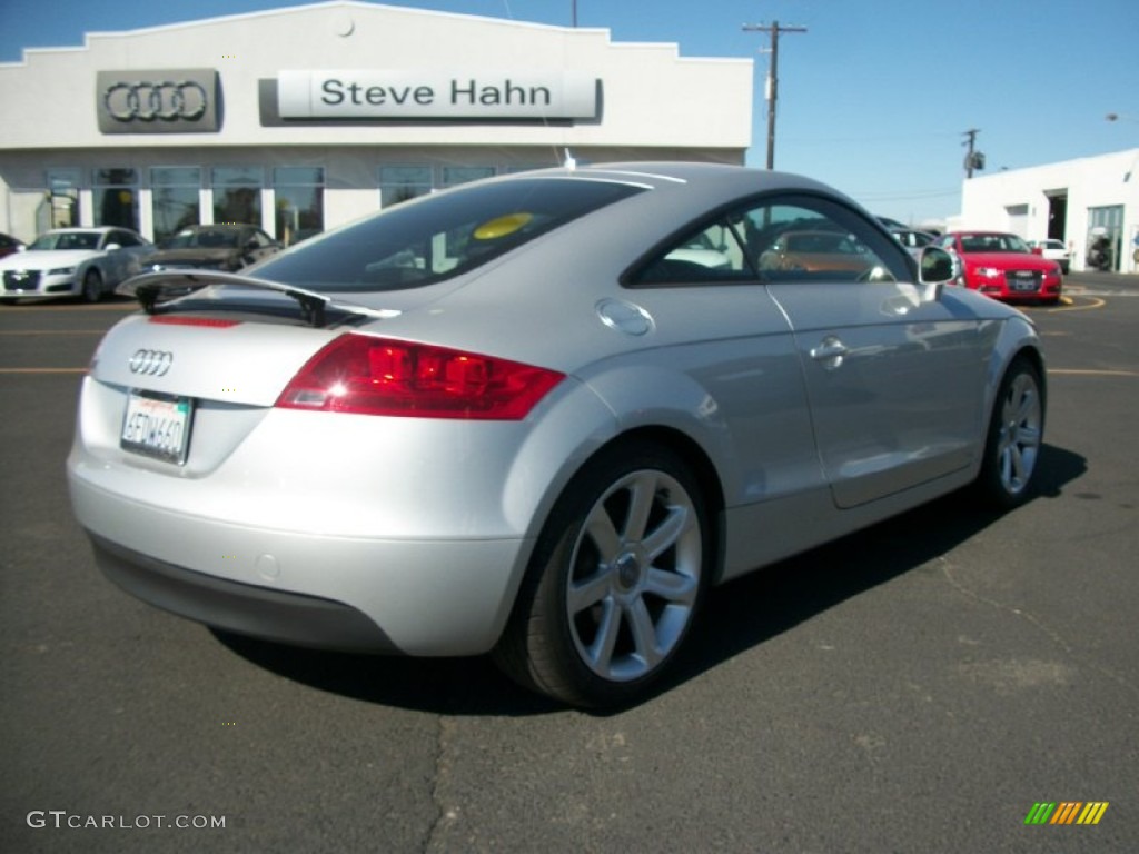 2008 TT 2.0T Coupe - Ice Silver Metallic / Black photo #2