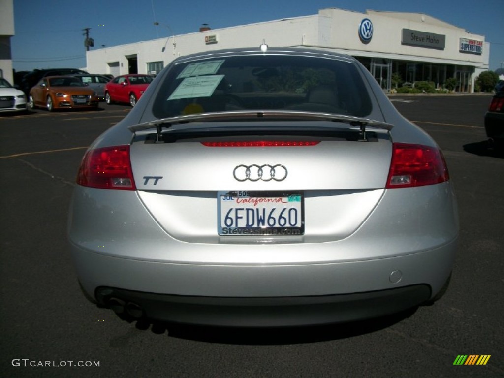 2008 TT 2.0T Coupe - Ice Silver Metallic / Black photo #3