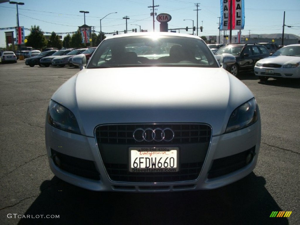 2008 TT 2.0T Coupe - Ice Silver Metallic / Black photo #6