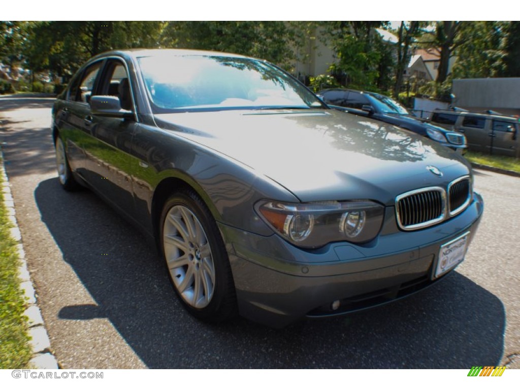 2003 7 Series 745i Sedan - Titanium Grey Metallic / Basalt Grey/Flannel Grey photo #7