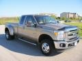 2011 Pale Adobe Metallic Ford F350 Super Duty Lariat SuperCab 4x4  photo #6