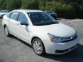 2011 White Suede Ford Focus SEL Sedan  photo #2