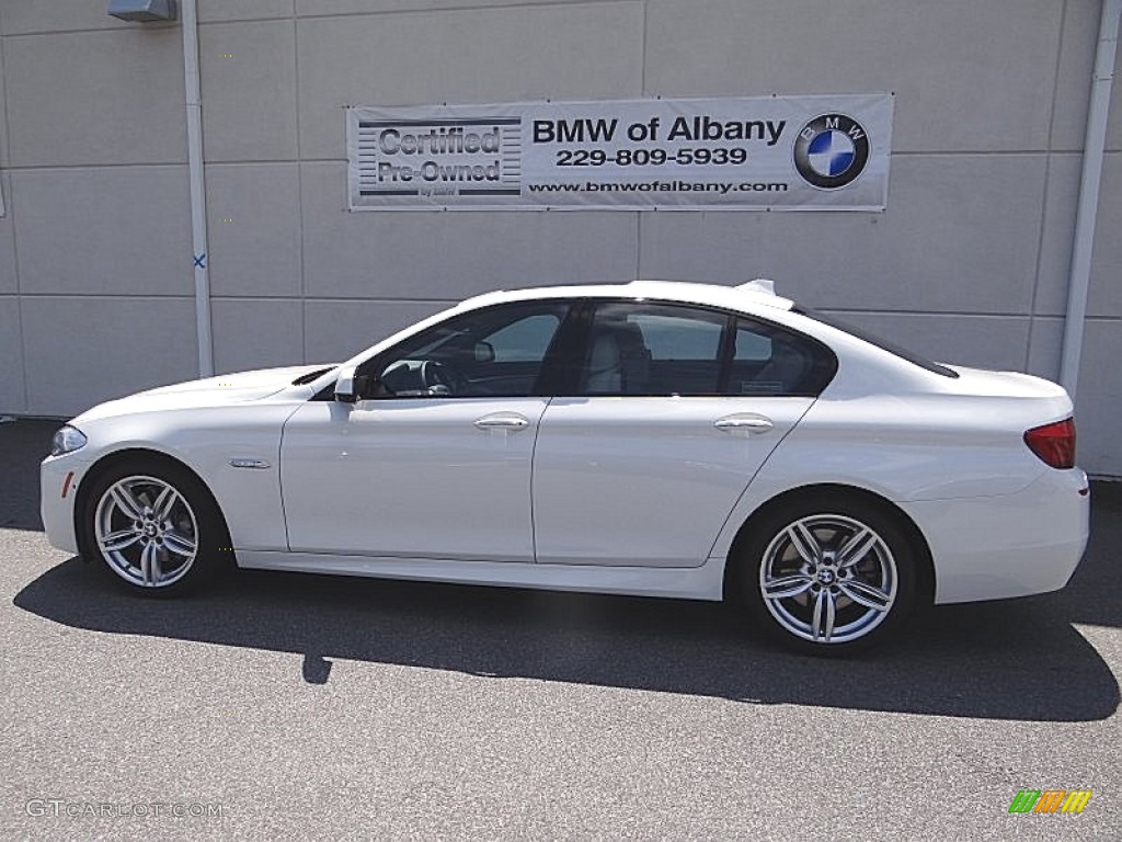 Alpine White BMW 5 Series