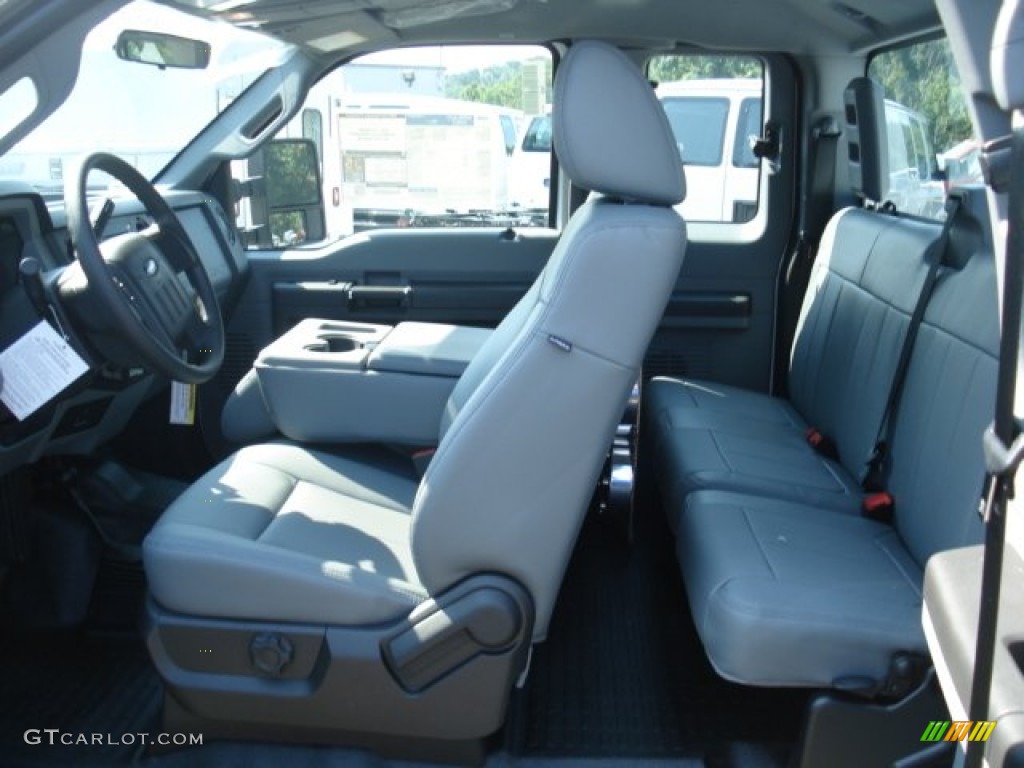 2012 F250 Super Duty XL SuperCab 4x4 - Oxford White / Steel photo #14