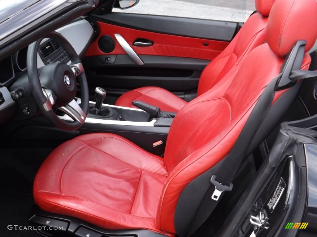 Dream Red Interior 2007 BMW Z4 3.0si Roadster Photo #70512891