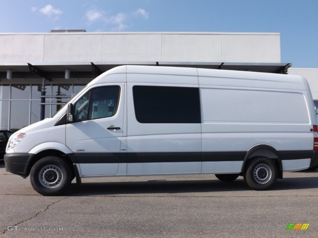 2012 Sprinter 2500 High Roof Crew Van - Arctic White / Lima Black Fabric photo #1