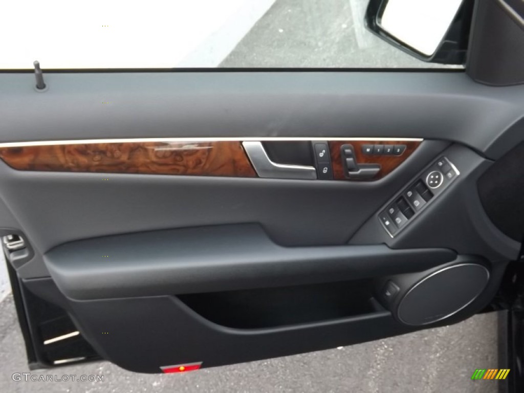 2013 Mercedes-Benz C 300 4Matic Sport Black Door Panel Photo #70513554
