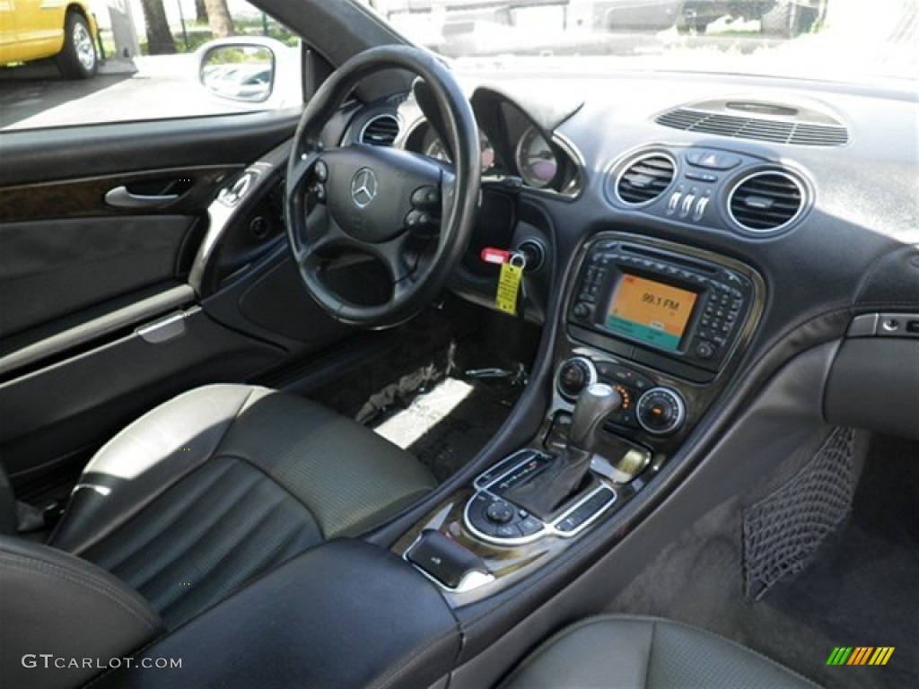 Charcoal Interior 2003 Mercedes-Benz SL 55 AMG Roadster Photo #70513575