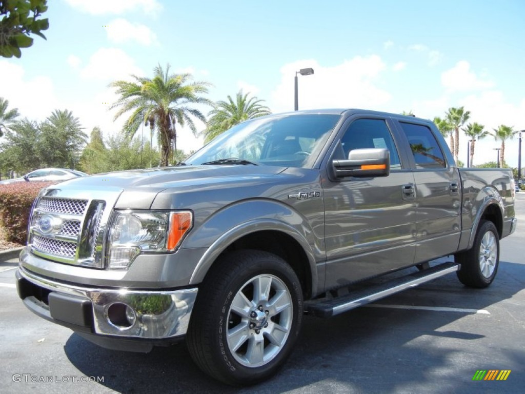 2011 F150 Lariat SuperCrew - Sterling Grey Metallic / Black photo #4