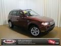 Vermillion Red Metallic 2009 BMW X3 xDrive30i