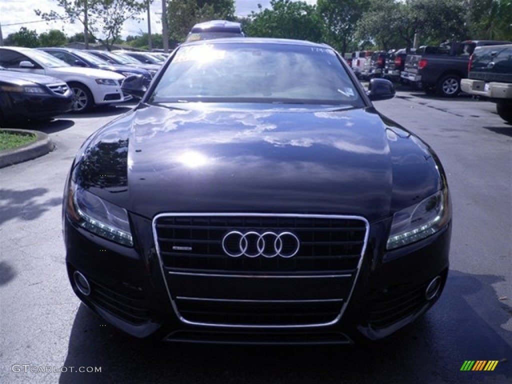 2009 A5 3.2 quattro Coupe - Brilliant Black / Black photo #7