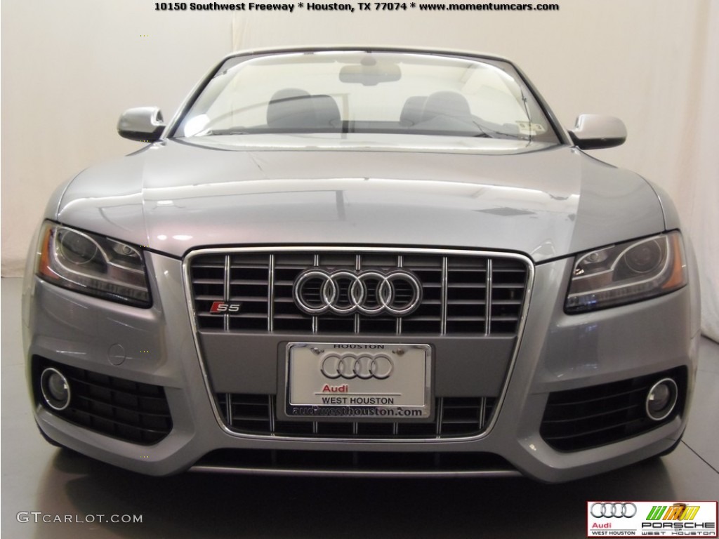 2011 S5 3.0 TFSI quattro Cabriolet - Quartz Grey Metallic / Black Silk Nappa Leather photo #3