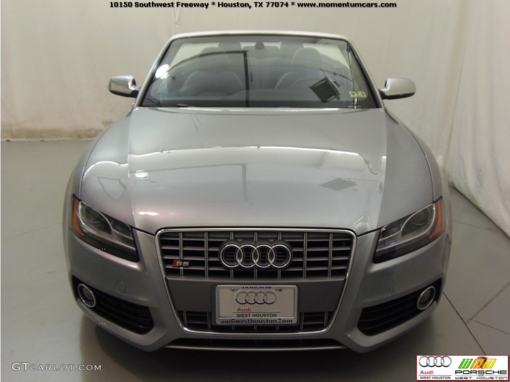 2011 S5 3.0 TFSI quattro Cabriolet - Quartz Grey Metallic / Black Silk Nappa Leather photo #4