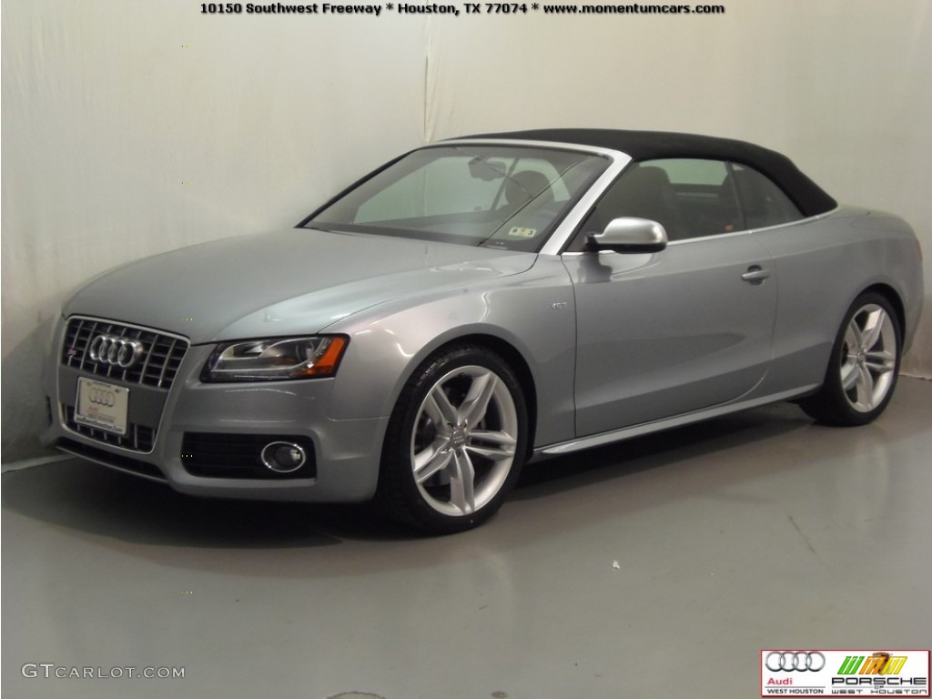 2011 S5 3.0 TFSI quattro Cabriolet - Quartz Grey Metallic / Black Silk Nappa Leather photo #6