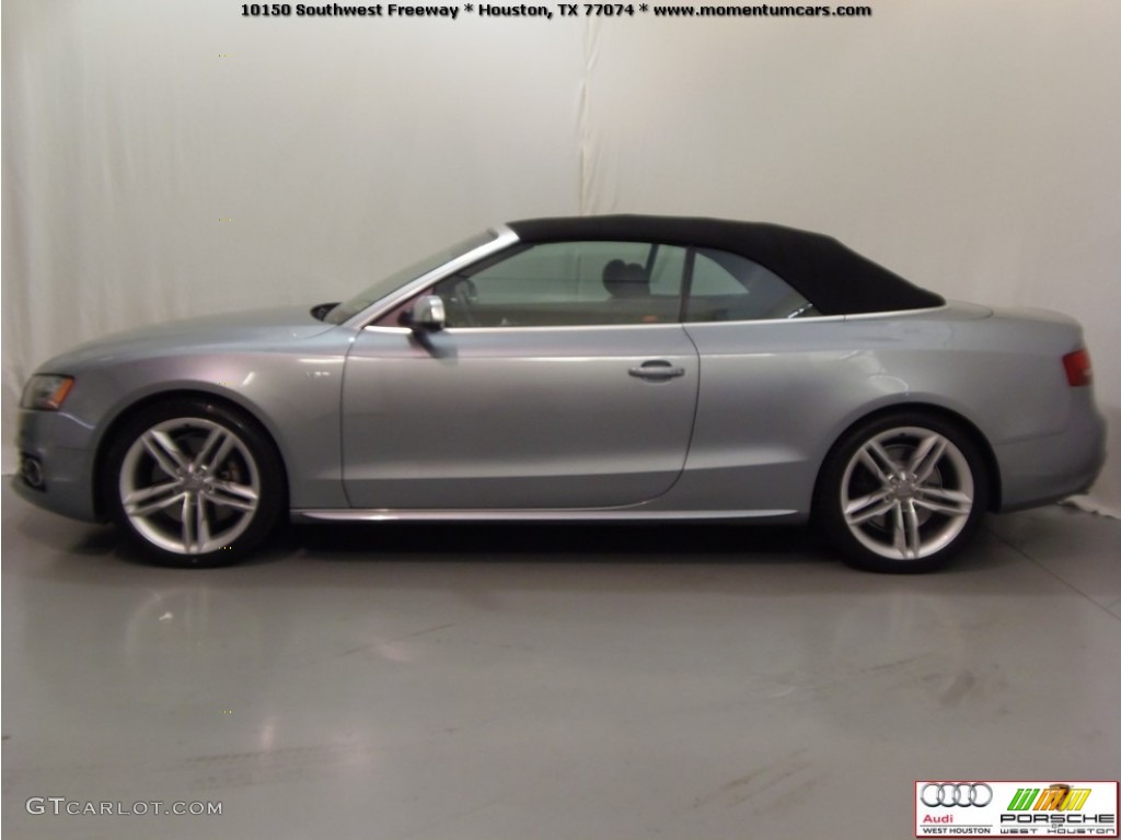 2011 S5 3.0 TFSI quattro Cabriolet - Quartz Grey Metallic / Black Silk Nappa Leather photo #7