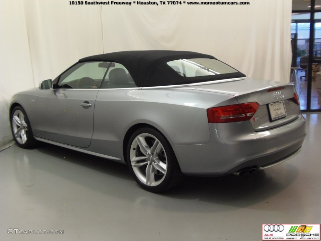 2011 S5 3.0 TFSI quattro Cabriolet - Quartz Grey Metallic / Black Silk Nappa Leather photo #8