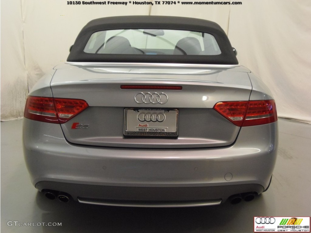 2011 S5 3.0 TFSI quattro Cabriolet - Quartz Grey Metallic / Black Silk Nappa Leather photo #9