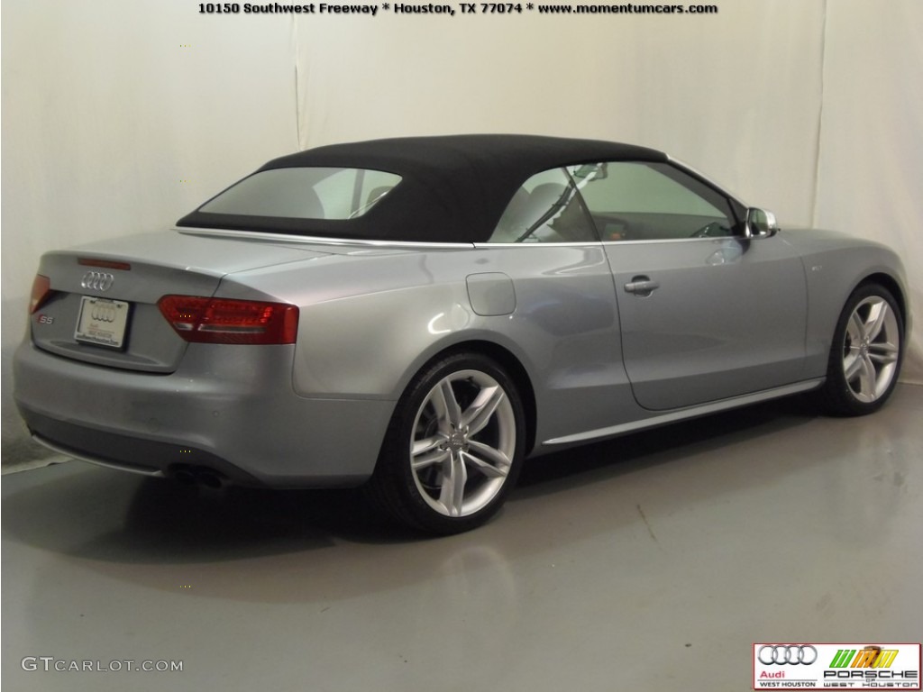 2011 S5 3.0 TFSI quattro Cabriolet - Quartz Grey Metallic / Black Silk Nappa Leather photo #10