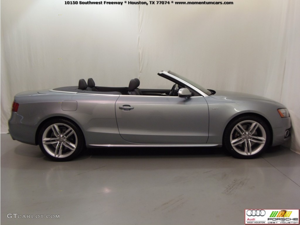 2011 S5 3.0 TFSI quattro Cabriolet - Quartz Grey Metallic / Black Silk Nappa Leather photo #12