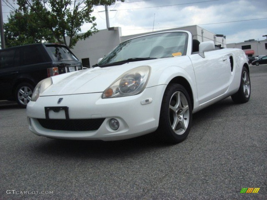 2003 MR2 Spyder Roadster - Super White / Gray photo #9