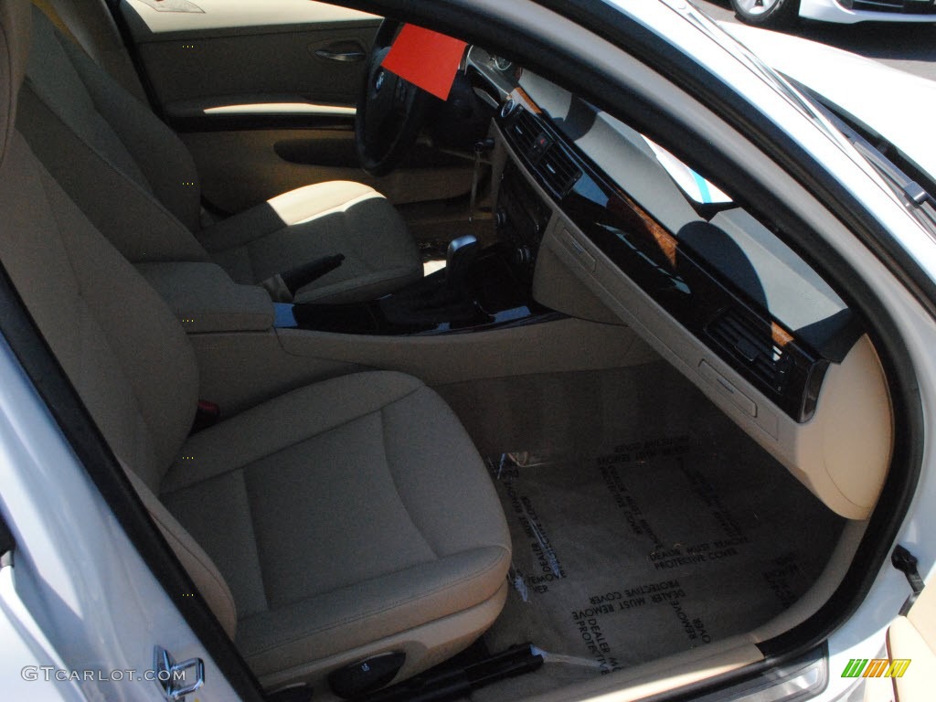 2009 3 Series 328i Sedan - Alpine White / Beige photo #3