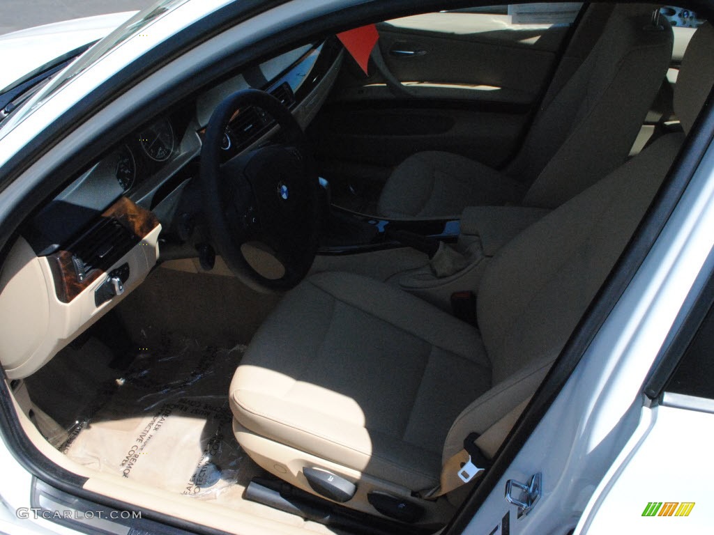 2009 3 Series 328i Sedan - Alpine White / Beige photo #15