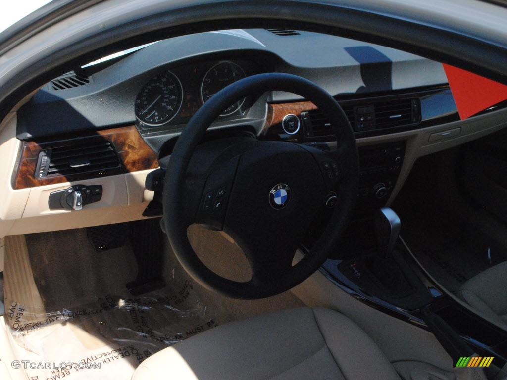 2009 3 Series 328i Sedan - Alpine White / Beige photo #16