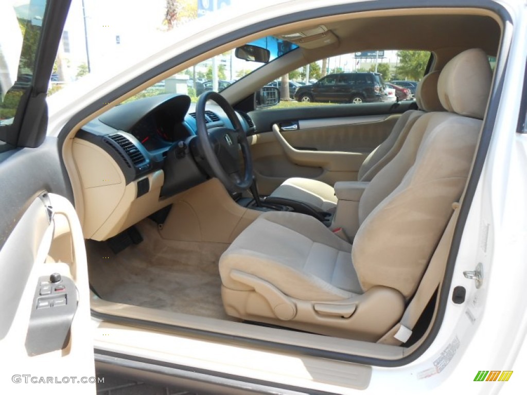 2003 Accord LX Coupe - Taffeta White / Ivory photo #11