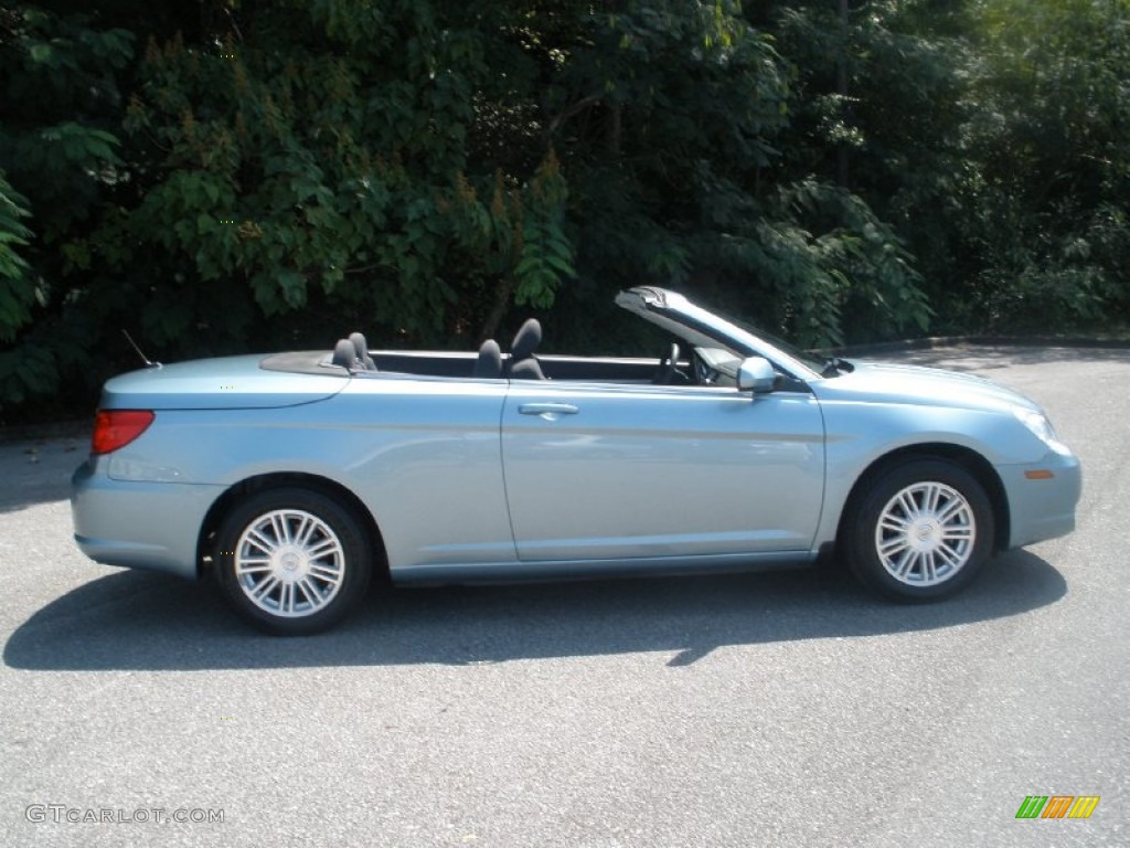 2009 Sebring Touring Convertible - Clearwater Blue Pearl / Dark Slate Gray photo #2