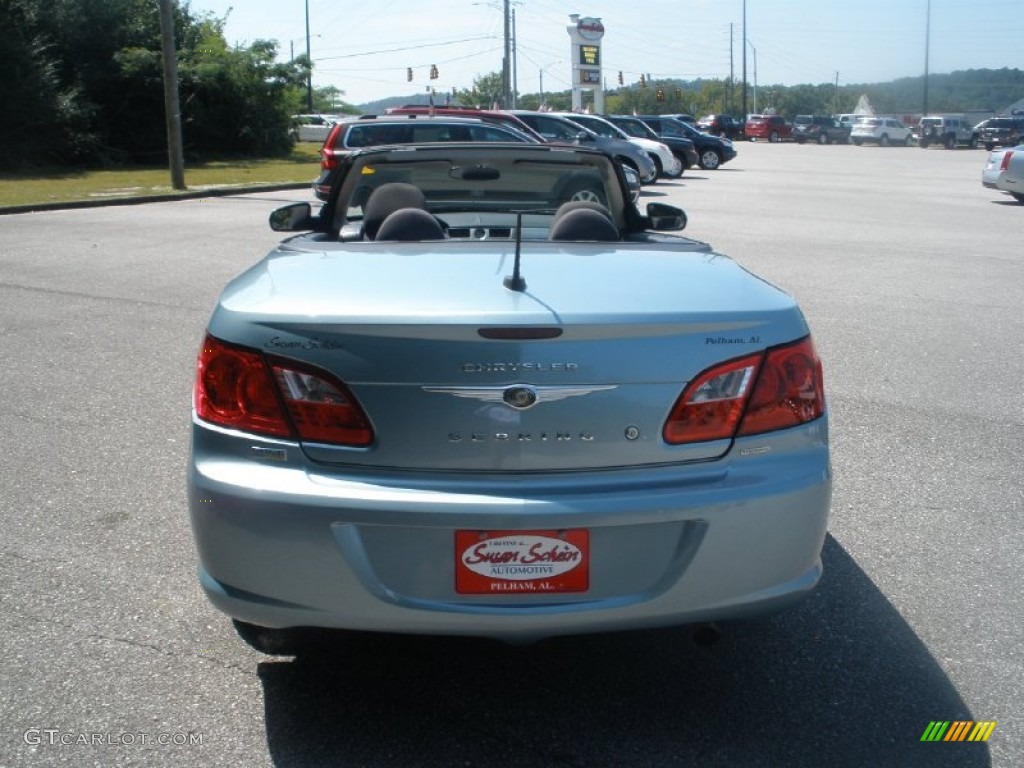 2009 Sebring Touring Convertible - Clearwater Blue Pearl / Dark Slate Gray photo #9