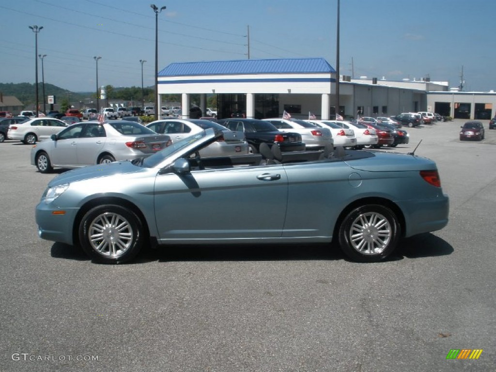 2009 Sebring Touring Convertible - Clearwater Blue Pearl / Dark Slate Gray photo #11