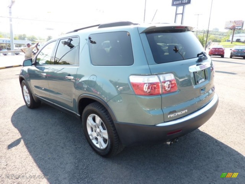 2009 Acadia SLE AWD - Silver Green Metallic / Light Titanium photo #5