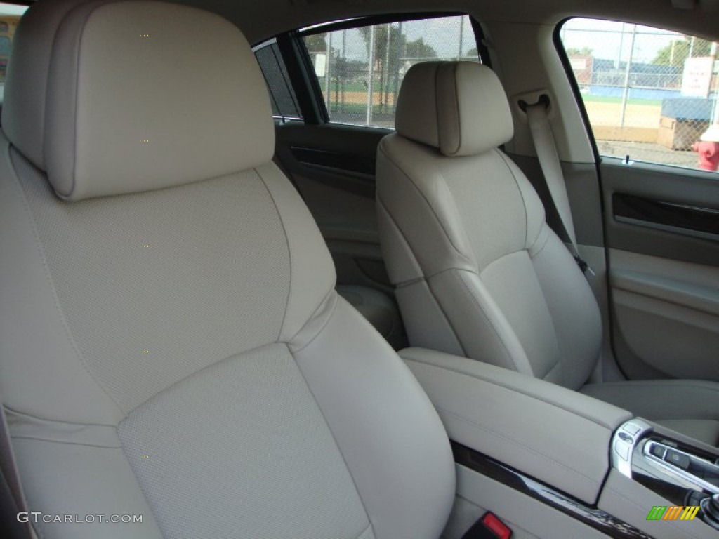 2009 7 Series 750i Sedan - Azurite Black Metallic / Champagne Full Merino Leather photo #18