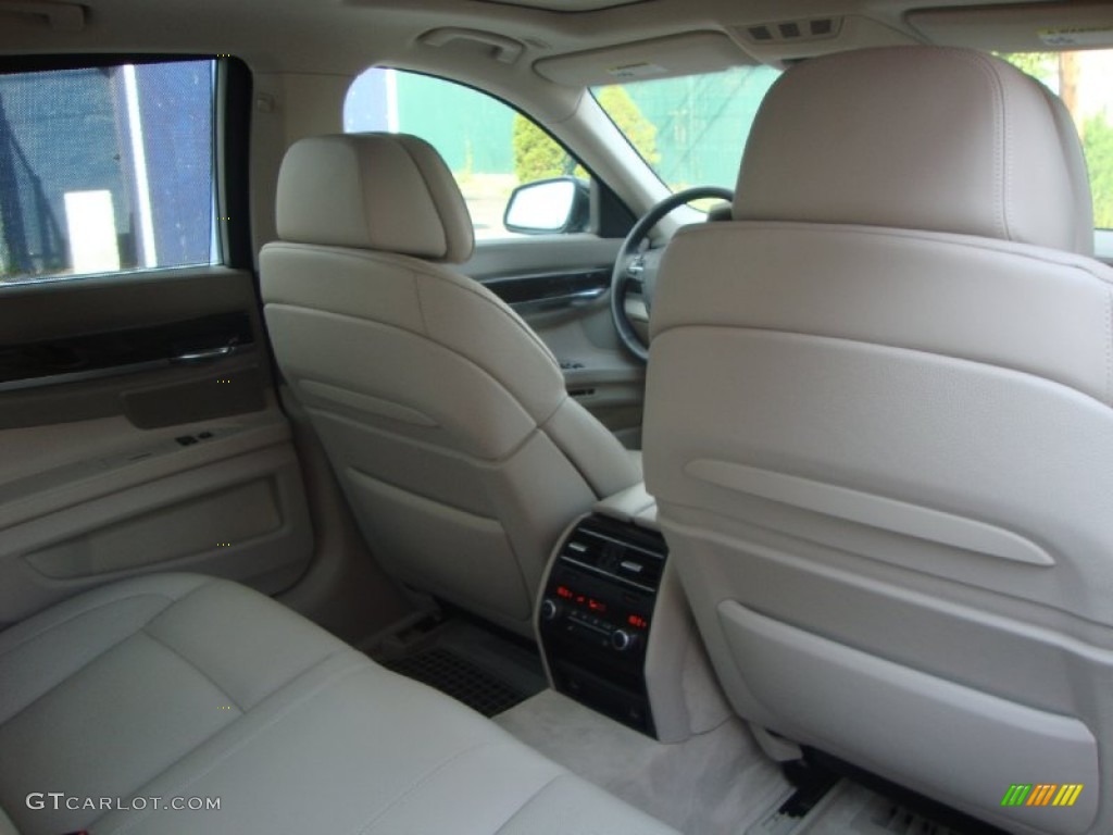 2009 7 Series 750i Sedan - Azurite Black Metallic / Champagne Full Merino Leather photo #19