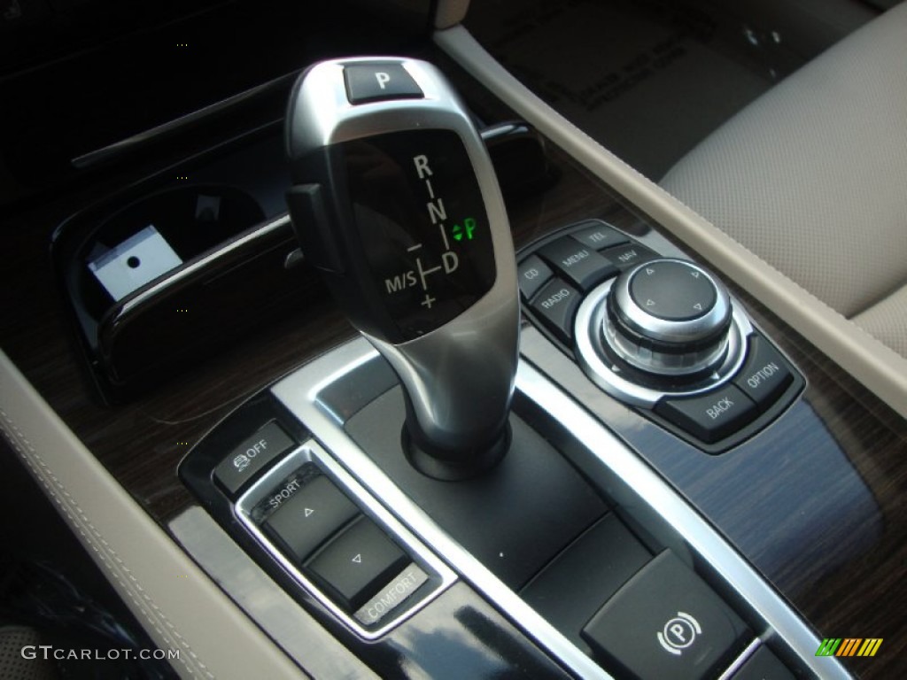 2009 7 Series 750i Sedan - Azurite Black Metallic / Champagne Full Merino Leather photo #34