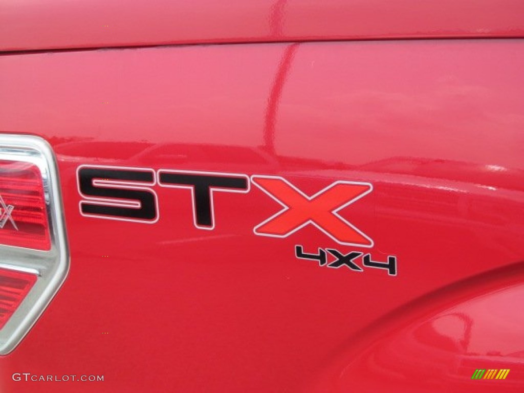 2009 F150 STX Regular Cab 4x4 - Bright Red / Stone/Medium Stone photo #11