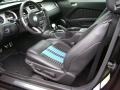  2011 Mustang Shelby GT500 Coupe Charcoal Black/Grabber Blue Interior
