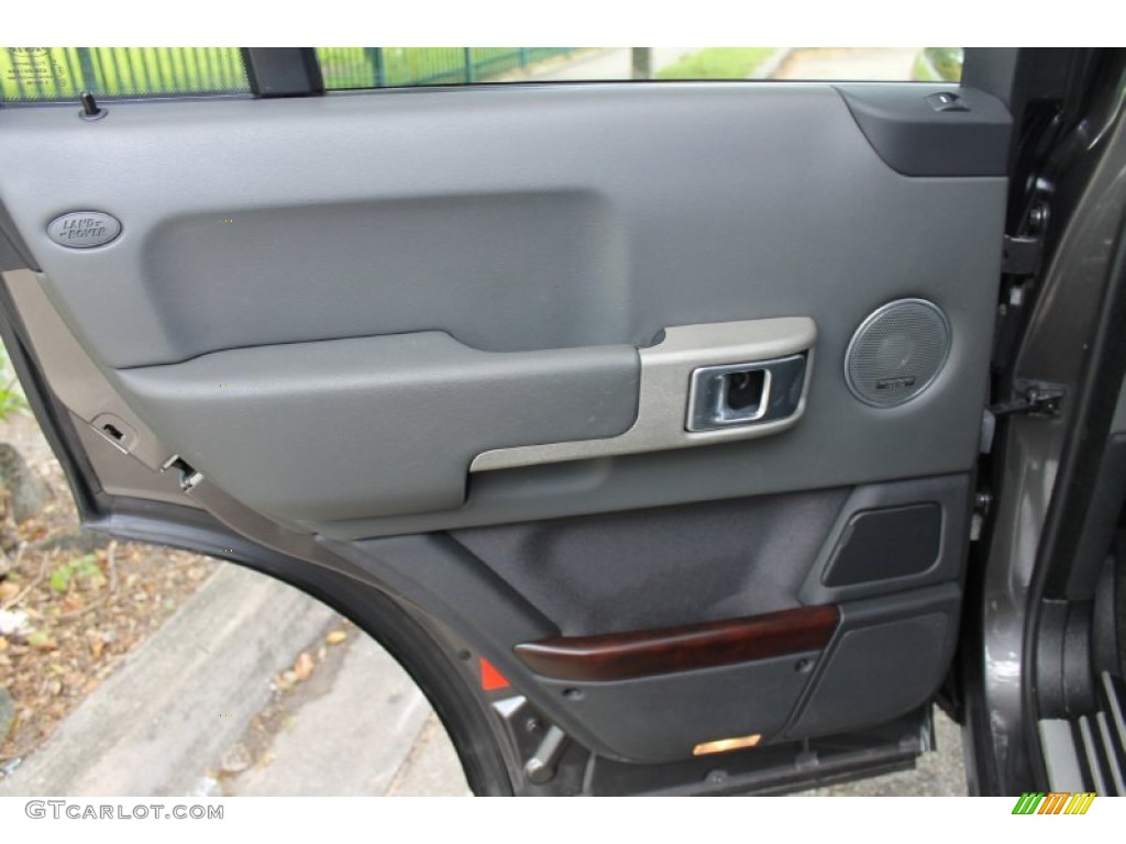 2005 Land Rover Range Rover HSE Charcoal/Jet Door Panel Photo #70527018