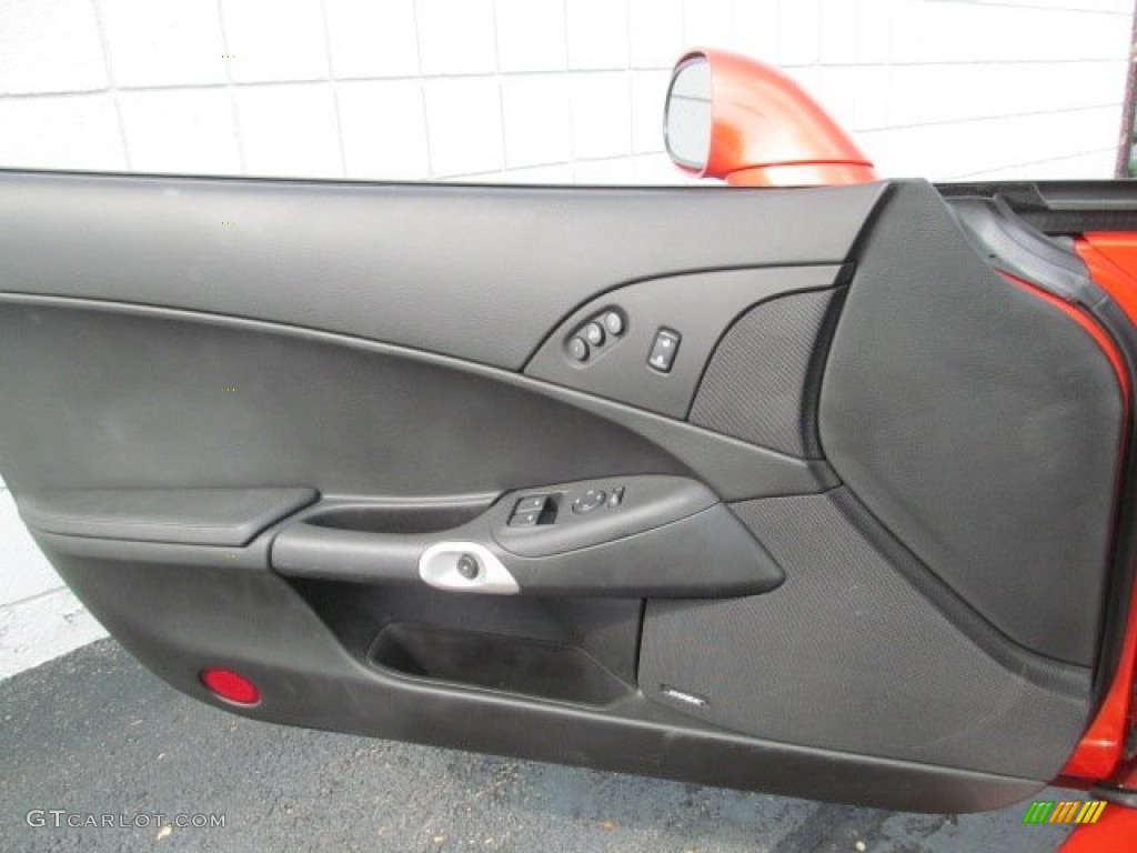 2012 Chevrolet Corvette Grand Sport Convertible Ebony Door Panel Photo #70528086
