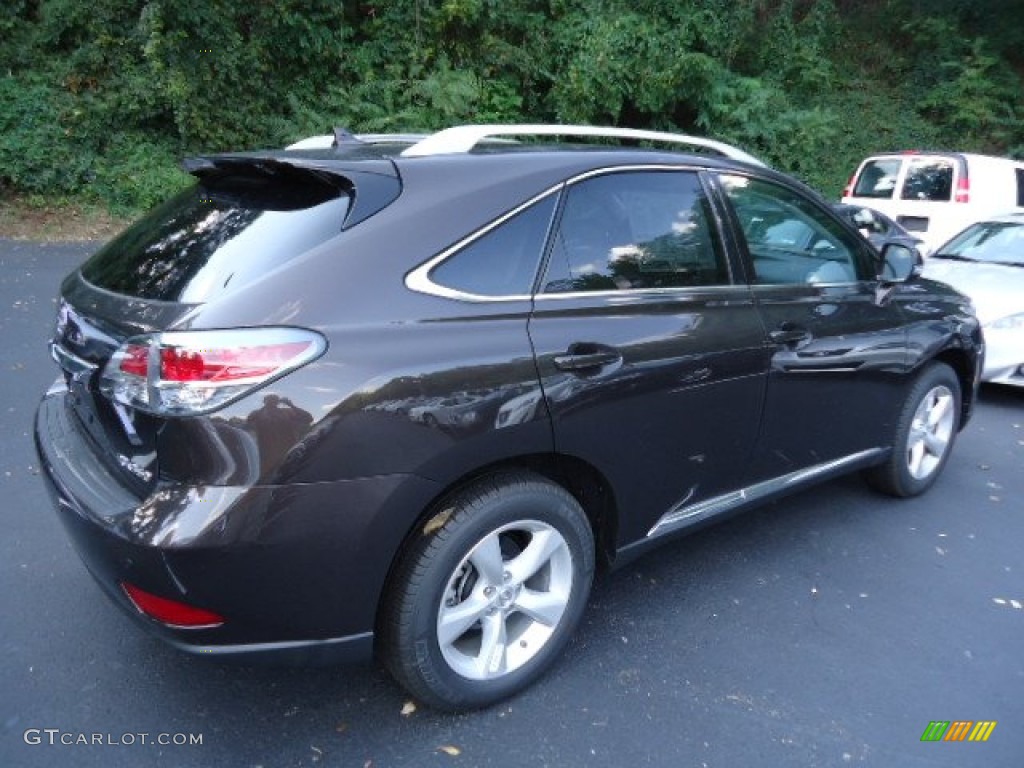 2013 RX 350 AWD - Fire Agate Pearl / Saddle Tan/Espresso Birds Eye Maple photo #4