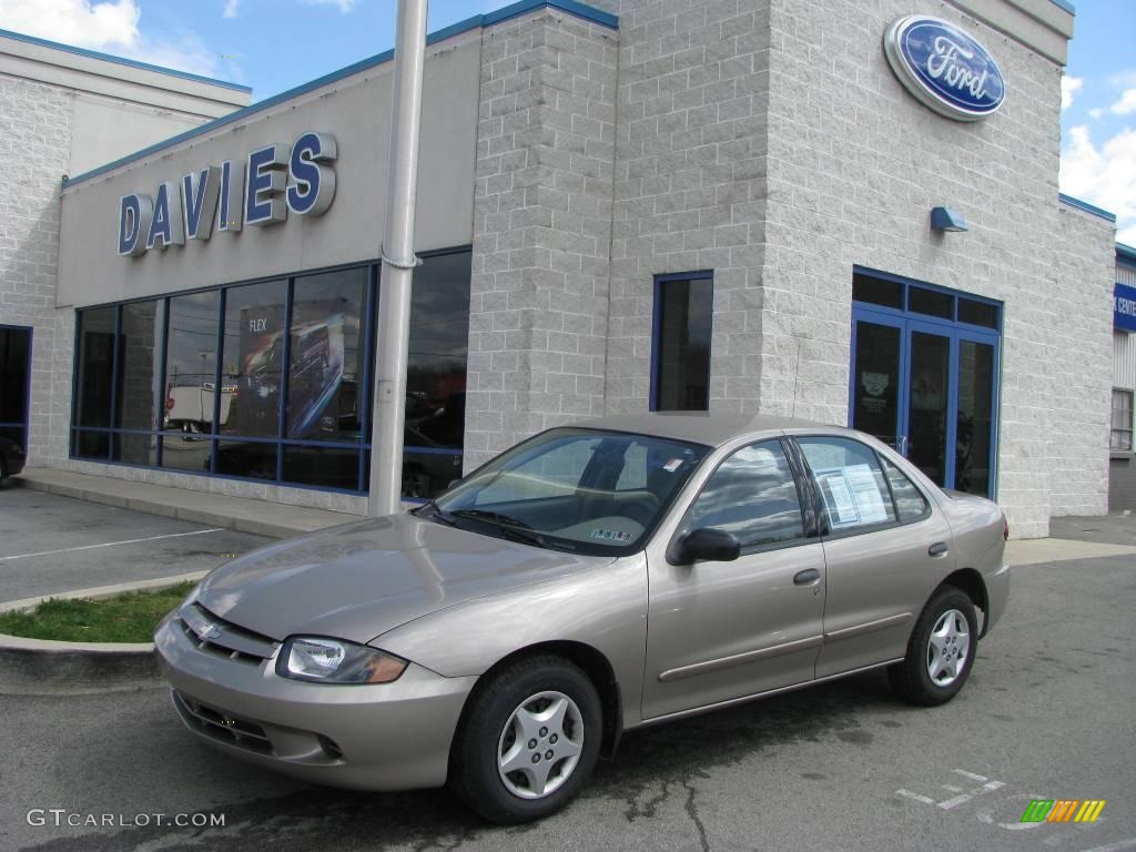 2003 Cavalier Sedan - Sandrift Metallic / Neutral Beige photo #1