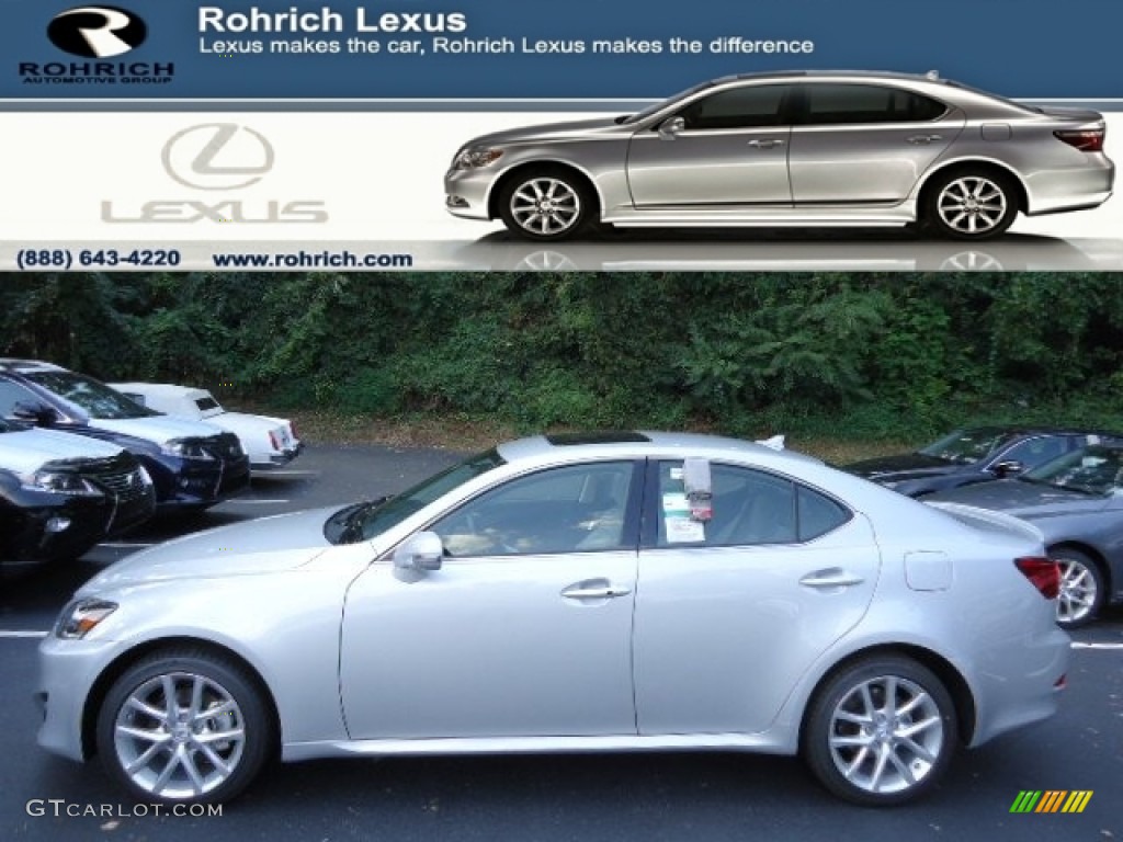 2012 IS 250 AWD - Tungsten Silver Pearl / Light Gray photo #1