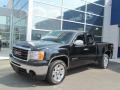 2010 Onyx Black GMC Sierra 1500 SLE Extended Cab 4x4  photo #1