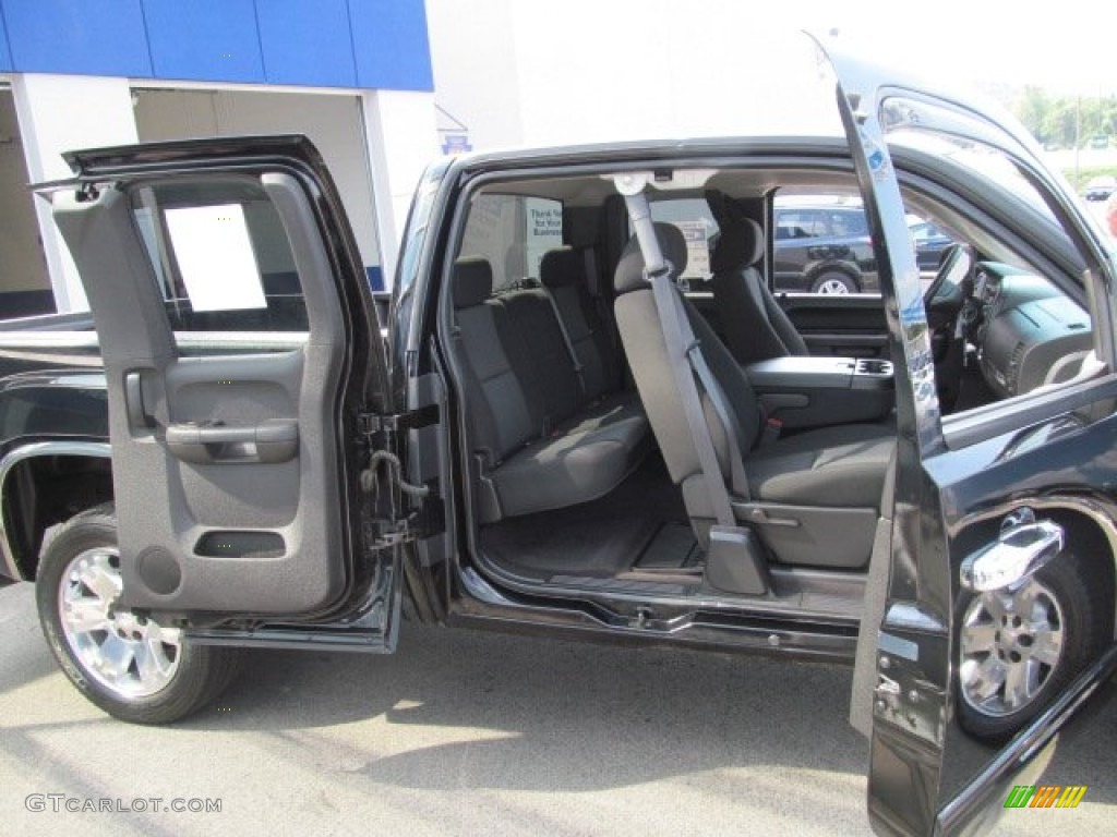 2010 Sierra 1500 SLE Extended Cab 4x4 - Onyx Black / Ebony photo #14