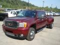 2013 Sonoma Red Metallic GMC Sierra 3500HD Denali Crew Cab 4x4 Dually  photo #2