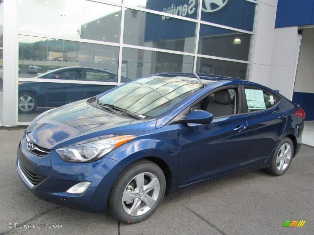 2013 Elantra GLS - Atlantic Blue / Gray photo #1