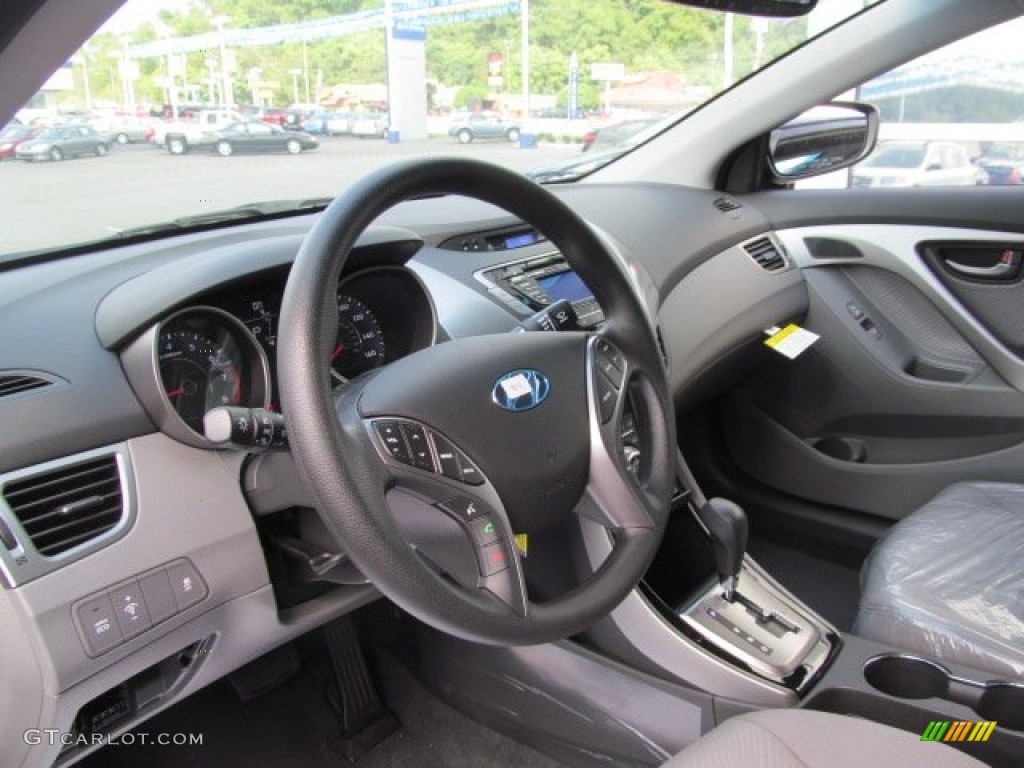 2013 Elantra GLS - Atlantic Blue / Gray photo #7